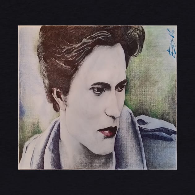 Color pencil drawing of Edward from Twilight by nghoangquang